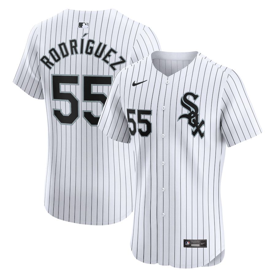Men Chicago White Sox #55 Jose Rodriguez Nike White Home Elite Player MLB Jersey